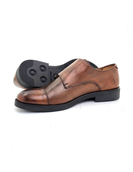 Business Doppel-Strap Mönch - Rund Schuhkappe