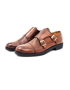Business Doppel-Strap Mönch - Rund Schuhkappe